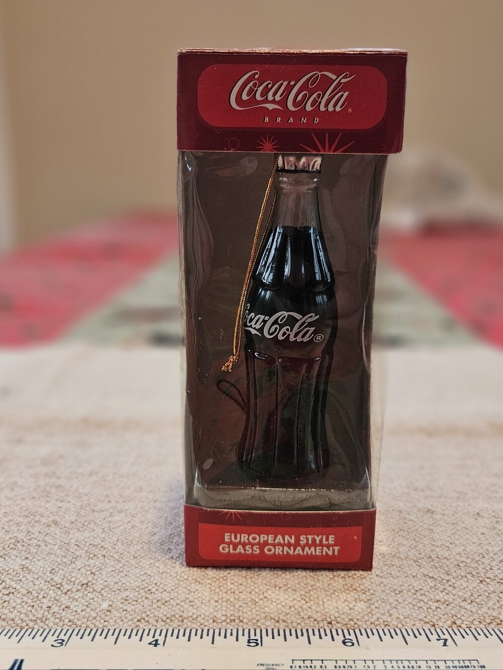2006 Coca Cola European style glass ornament